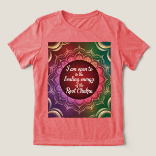 En Tri-matière T-shirt de guérison de la racine de Chakra