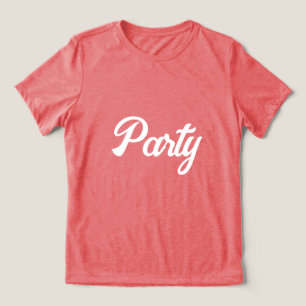 En Tri-matière T-shirt de la fête de Bella-Canvas rouge