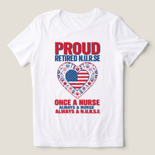 En Tri-matière T-shirt de la Fierté infirmière à la retraite
