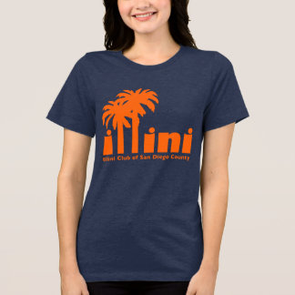 En Tri-matière T-shirt de la marine avec logo San Diego Illini