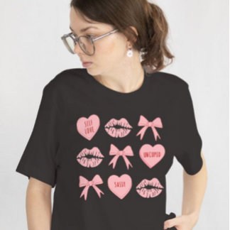 En Tri-matière T-shirt de la Saint-Valentin