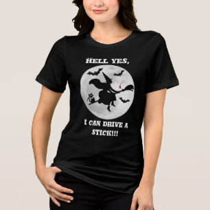 En Tri-matière T-shirt de la sorcière d'Halloween