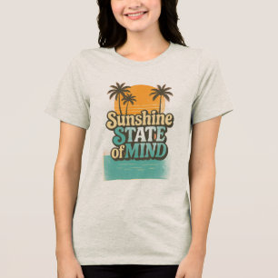 En Tri-matière T-shirt de l'État ensoleillé, chemise de vacances 