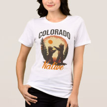 T-shirt de l'ours autochtone du Colorado - Tee de 