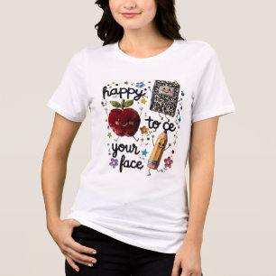 En Tri-matière T-shirt de rentrée scolaire pour un professeur mig