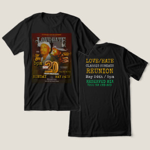 En Tri-matière T-Shirt de retrouvailles LOVE/HATE CLASSIC SUNDAYS