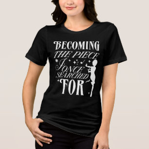 En Tri-matière T-shirt de soins personnels inspirants