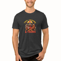 T-shirt drôle de football pour Thanksgiving