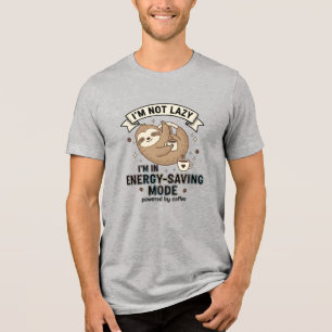 En Tri-matière T-Shirt drôle de mode d'économie d'énergie de pare