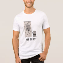 T-shirt drôle de pun de gym d'Hippo avec Hip Trust
