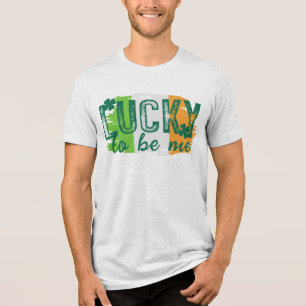 En Tri-matière T-shirt du drapeau irlandais de la Saint-Patrick