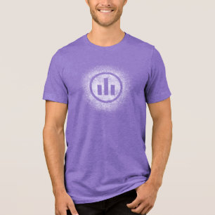 En Tri-matière T-shirt du logo du centre indépendant Purple Grung