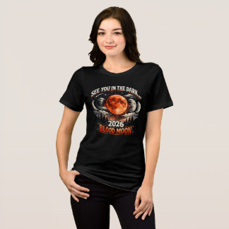 En Tri-matière T-shirt « éclipse lunaire totale “Lune de sang” »