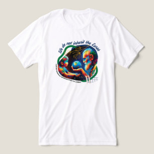 En Tri-matière T-shirt éco-compatible avec les devis de la Terre