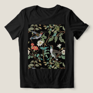 En Tri-matière T-shirt élégant au colibri