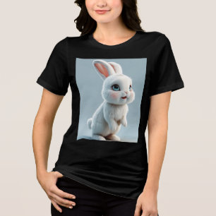 En Tri-matière T-shirt Femme Bella+Canvas, Blanc, Adu