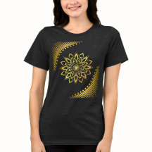 T-shirt femme Golden Mandala