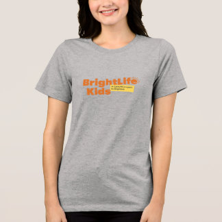 En Tri-matière T-shirt femme noir : gris avec logo