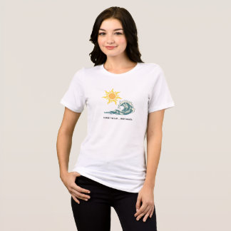 En Tri-matière T-Shirt Femme Vibe Tropical Minimaliste - Poursuis
