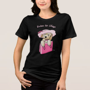 En Tri-matière T-shirt fille Goldendoodle