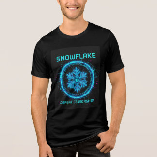 En Tri-matière T-Shirt flocon de neige vaincre la censure