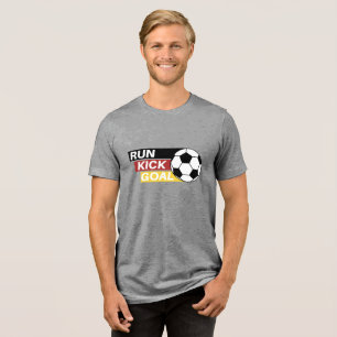 En Tri-matière T-shirt Football Run Kick & Goal