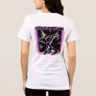 En Tri-matière T-SHIRT GÉNÉRATION X 80S BANDES DE CHEVEUX SHIR à