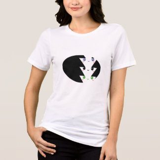 En Tri-matière T-shirt géométrique mignon avec facettes colorées