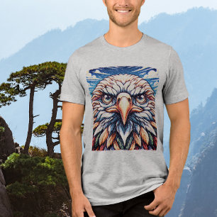 En Tri-matière T-Shirt Graphique Aigle Tri-Blend