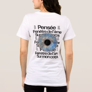 En Tri-matière T-shirt graphique Blue Iris Eye – Fenêtre de l'âme