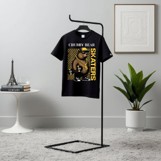 En Tri-matière T-shirt graphique des patineurs d'ours de Chubby