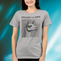 T-Shirt Graphique Drôle Lama Drame
