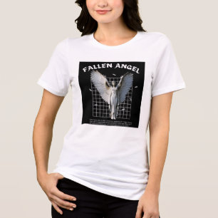 En Tri-matière T-shirt graphique gothique ange déchu esthétique s