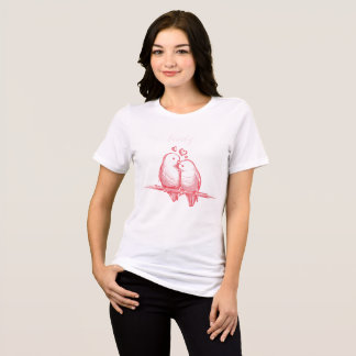En Tri-matière T-shirt graphique Love Birds