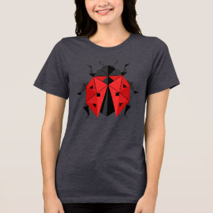 En Tri-matière T-shirt graphique mignon représentant une coccinel