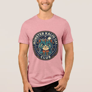En Tri-matière T-shirt graphique Monster Kaiju Cat - Art Monster 