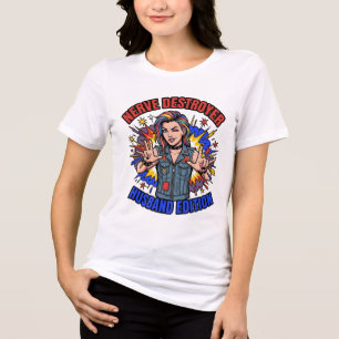 En Tri-matière T-shirt graphique Nerve Destroyer Husband Edition