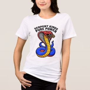 En Tri-matière T-Shirt graphique Serpent Kings Pure Power Cobra