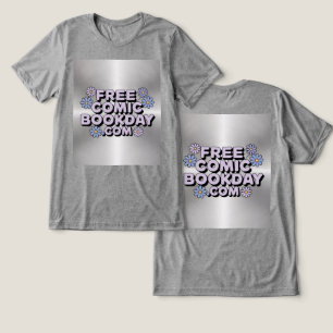 En Tri-matière T-shirt Gris de la journée de la bande dessinée