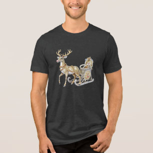 En Tri-matière T-shirt homme Reindeer Sleigh