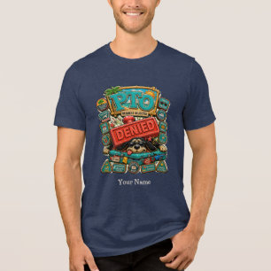 En Tri-matière T-shirt humoristique personnalisé pour le bureau a