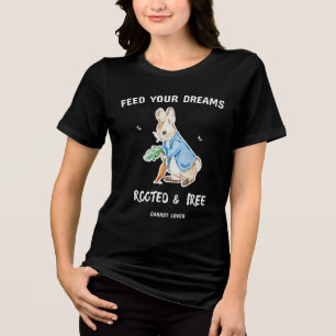 En Tri-matière T-shirt joli lapin amateur de carottes