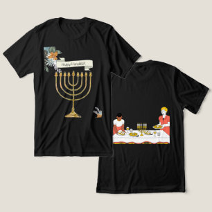 En Tri-matière T-Shirt Joyeux Hanoukka
