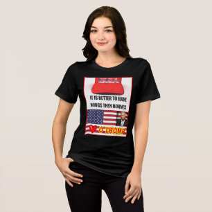 En Tri-matière T-shirt Lover Trump pour femmes Bella+Canvas
