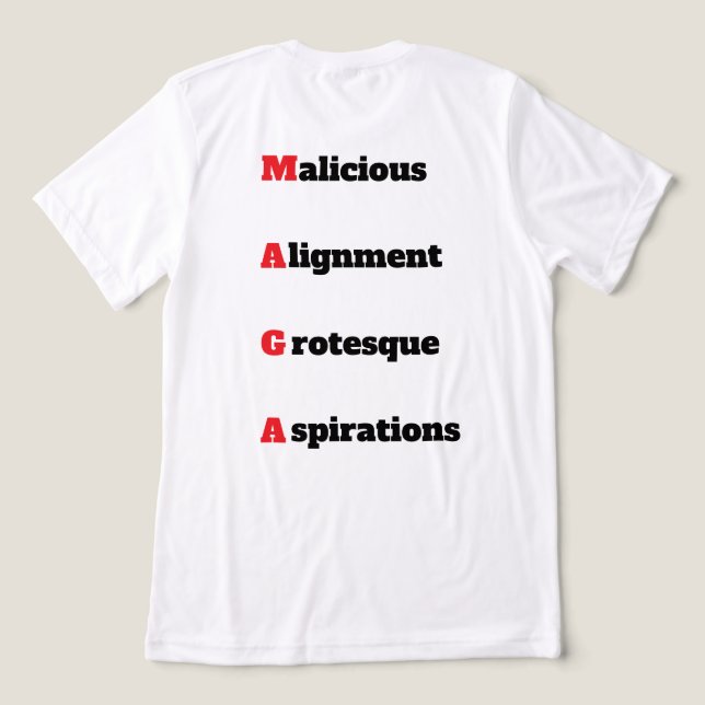 En Tri-matière T-shirt MAGA 5 (Design Verso)
