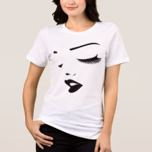 T-shirt minimaliste pour femmes avec dessin de vis