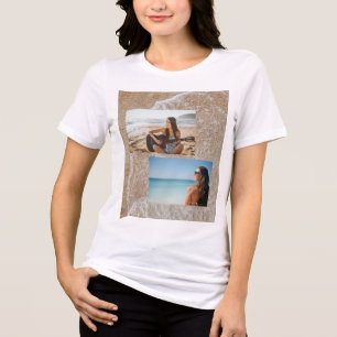 En Tri-matière T-shirt personnalisé avec collage de photos   Vaca