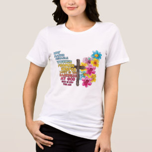 En Tri-matière T-shirt personnalisé de foi chrétienne