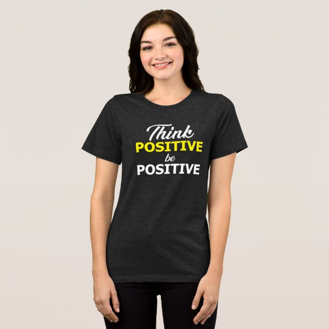 En Tri-matière T-shirt positif inspirant (Recto plein)