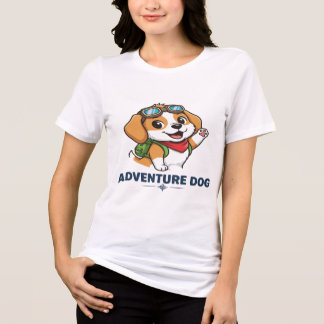 En Tri-matière T-Shirt pour chien d'aventure - jolie lunettes de